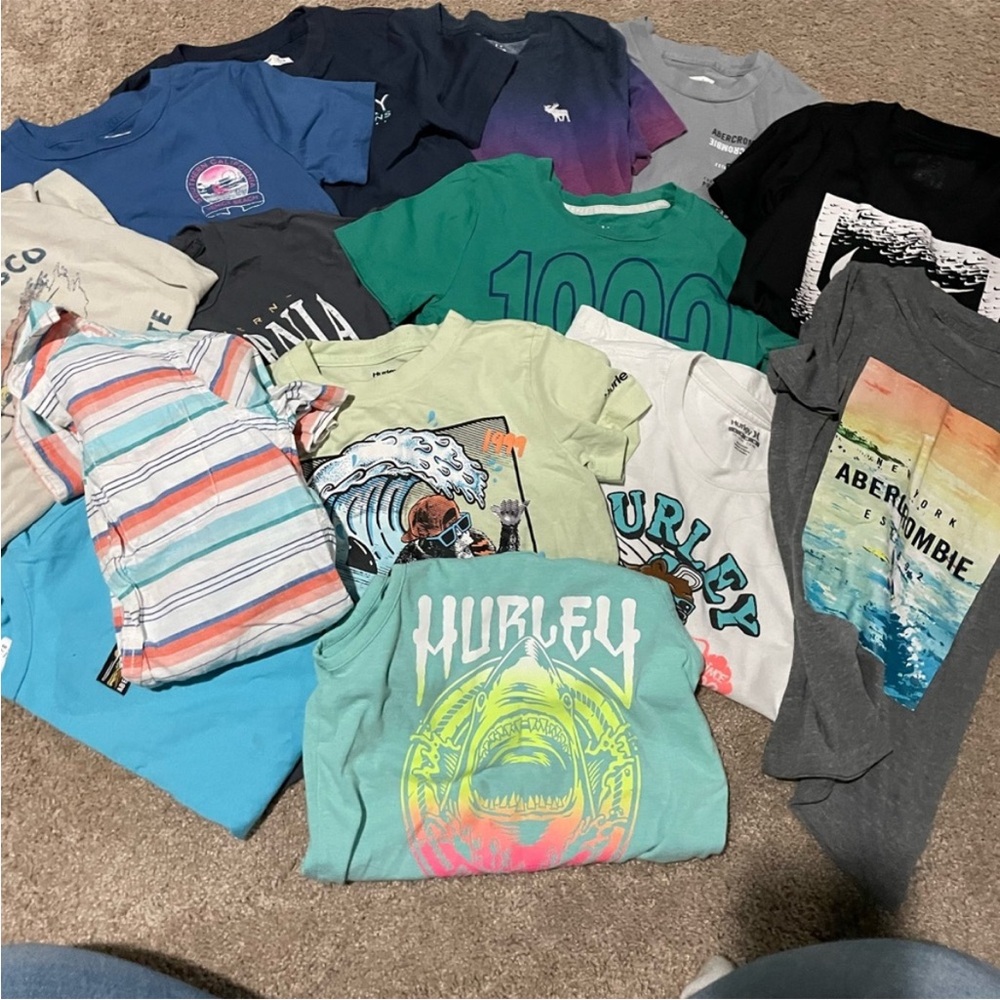 Hurley Kids Graphic Tee  and Abercrombie Lot